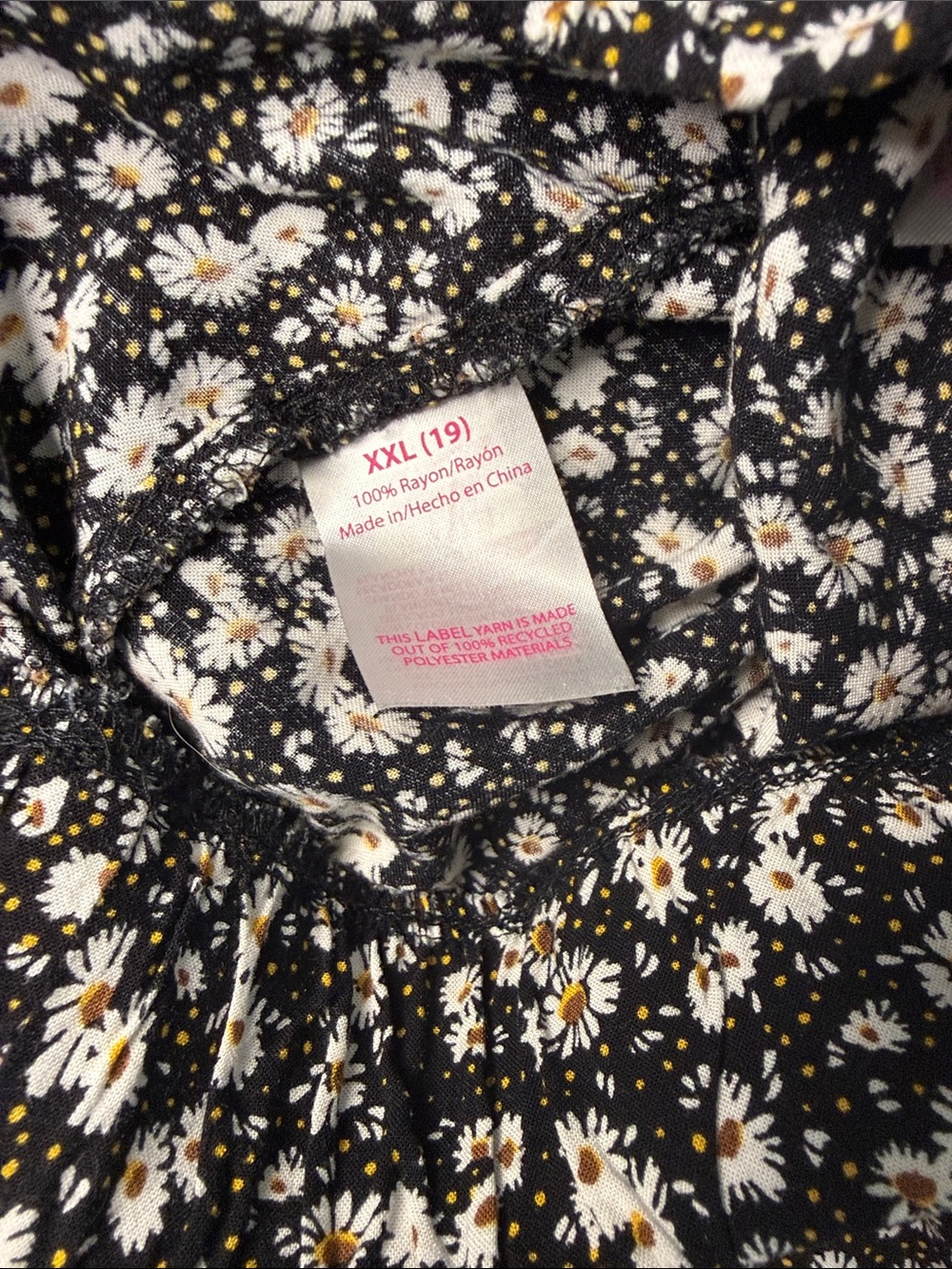 No Boundaries Floral Skirt XXL Black Midi Skirt Front Slit Flowy Plus Size - Picture 3 of 5